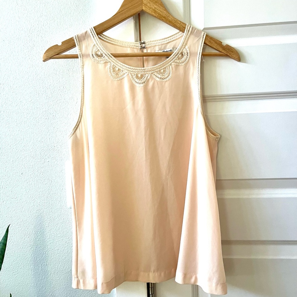 Madewell Cream Sleeveless Top